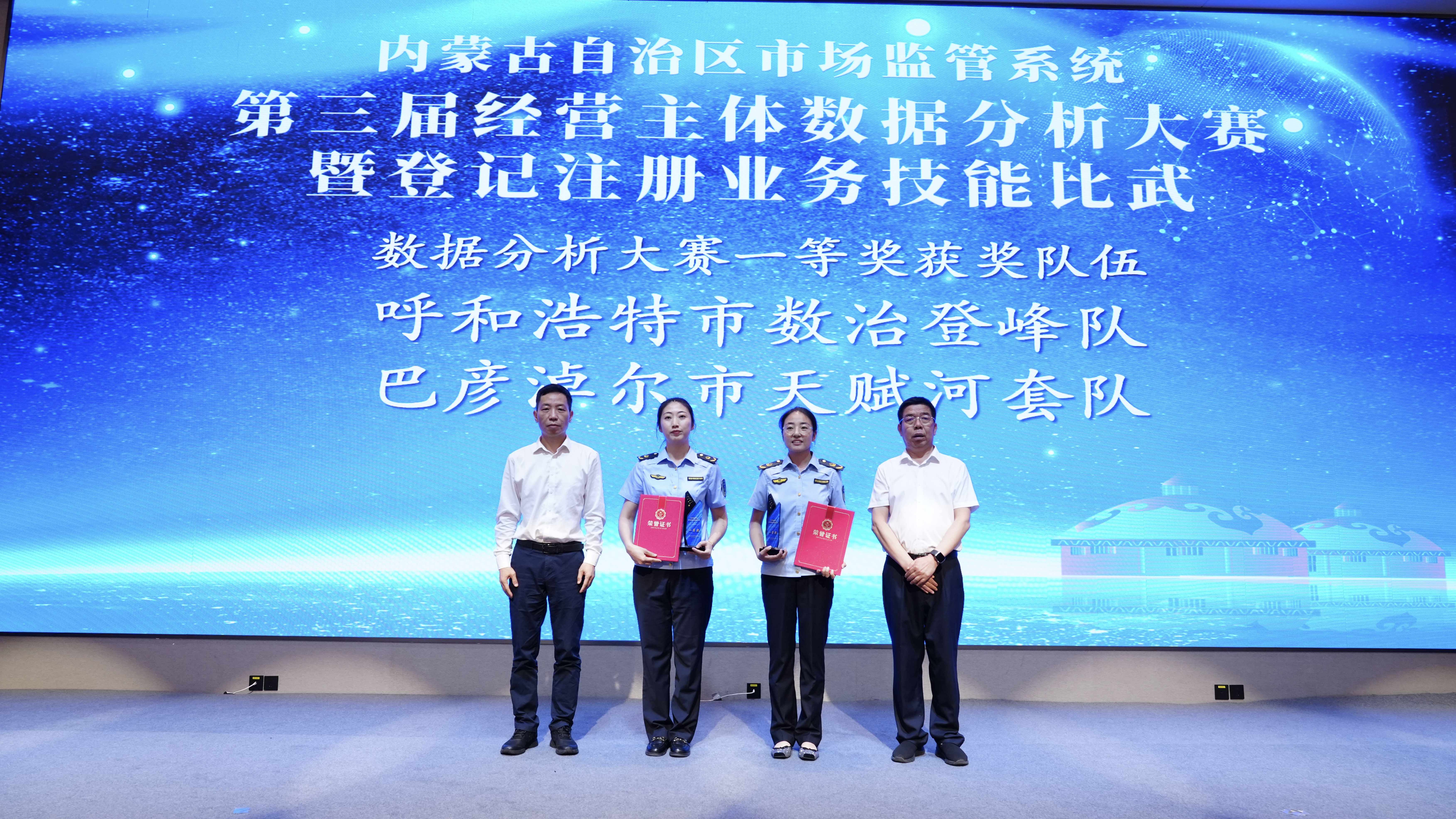 喜报！呼和浩特市市场监督管理局在全区第三届经营主体数据分析大赛暨登记注册业务技能比武再创佳绩